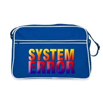 System Error Gradient - Retro Tasche - Blau/Weiß - Vorne