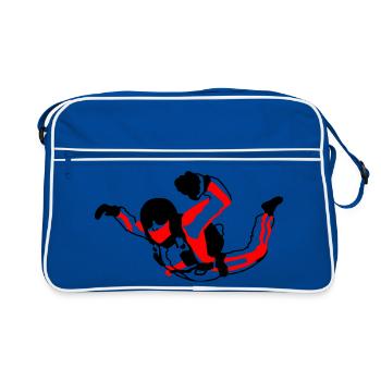 Skydiver - Retro Tasche - Blau/Weiß - Vorne