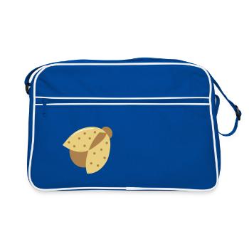 Ladybug lucky charm | Vectorgraphic - Retro Bag - blue/white - Front