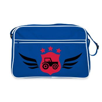 Agriculteur - Fermier - Nature - Sac Retro - bleu/blanc - Devant