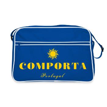 Comporta Portugal Sun Design - Retro Tasche - Blau/Weiß - Vorne