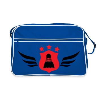 Badminton - Sport - Raquette - Sac Retro - bleu/blanc - Devant