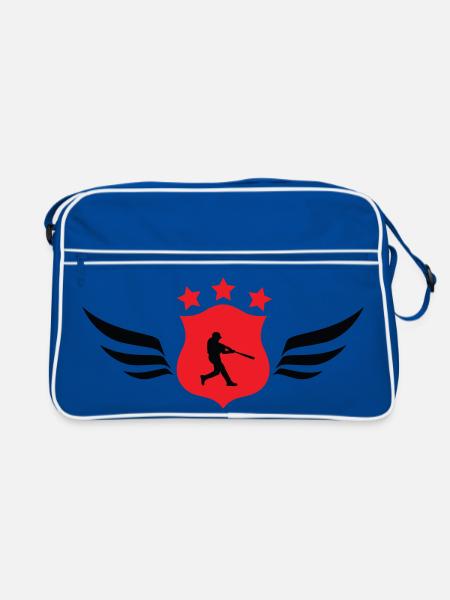 Baseball - Sports - Retro Bag - blue/white - Front