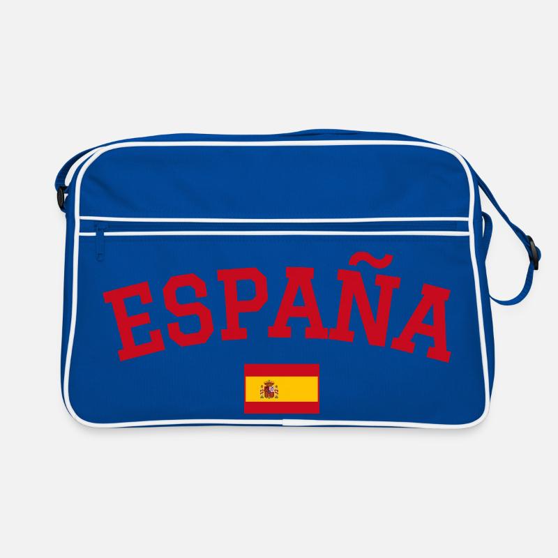 Spanien Flagge Design Rot Retro Tasche