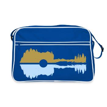 Guitar pastel - Retro Bag - blue/white - Front