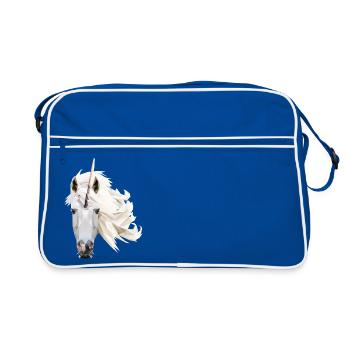 Unicorn - Retro Bag - blue/white - Front