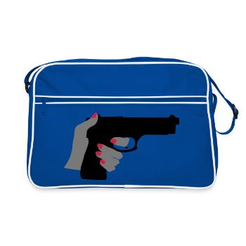 Gun - Retro Bag - blue/white - Front