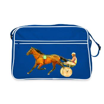 trotteur - Sac Retro - bleu/blanc - Devant