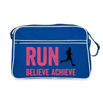 Marathon - Courir. Croire. Accomplir. - Sac Retro - bleu/blanc - Devant