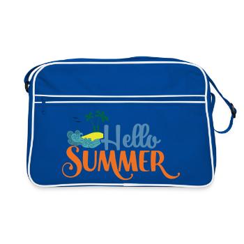 Bonjour Summmer - Sac Retro - bleu/blanc - Devant