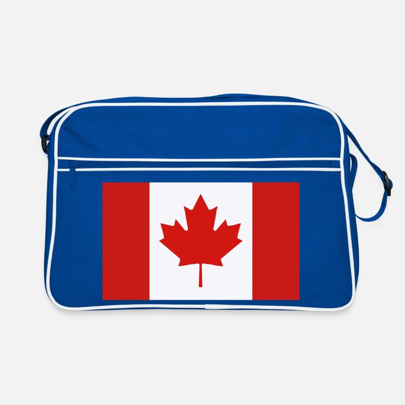 Drapeau du Canada à la feuille d’érable rouge Sac Retro