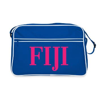 Fidji - Fidji - Îles - Pacifique - Mers du Sud - Sac Retro - bleu/blanc - Devant