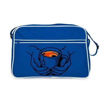 Coupe - Sac Retro - bleu/blanc - Devant