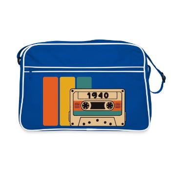 1940 Birthday 1940 Born 1940 Birthday - Retro Bag - blue/white - Front