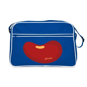 Juste un haricot - Sac Retro - bleu/blanc - Devant
