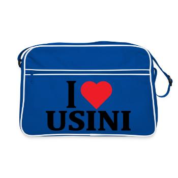 T-shirt Io amo Usini t-shirt Sardegna - Retro Bag - blue/white - Front