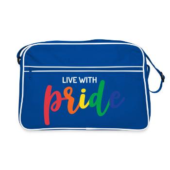 Live With Pride - Retro Bag - blue/white - Front