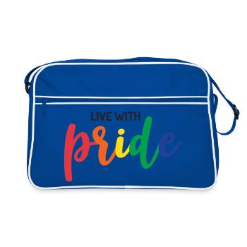 Live With Pride - Retro Bag - blue/white - Front