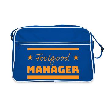 Tshirt Feelgood Manager Stars orange - Retro Bag - blue/white - Front