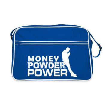 MPP weiß - Retro Tasche - Blau/Weiß - Vorne