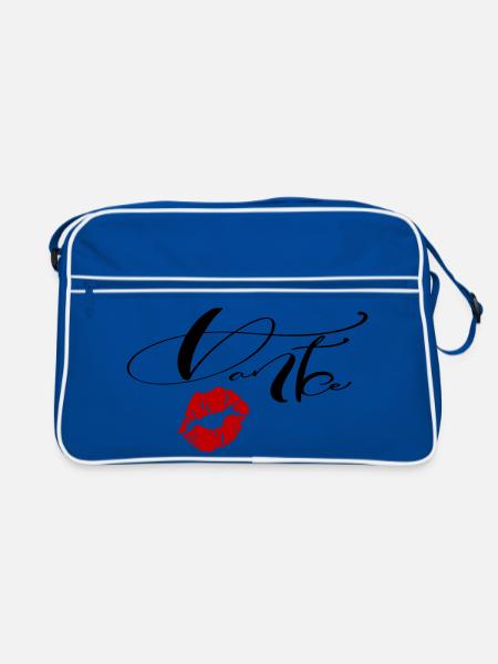 Danke - Retro Tasche - Blau/Weiß