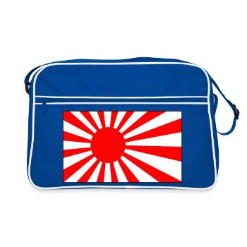 Logo du Dojo du Soleil Levant - Sac Retro - bleu/blanc - Devant