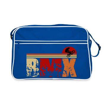 Retro BMX Design – Classic & Stylish - Retro Bag - blue/white - Front