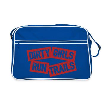 Les filles sales courent sur les sentiers - Sac Retro - bleu/blanc - Devant