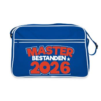 Master 2026 Master Doctorat Diplôme - Sac Retro - bleu/blanc - Devant