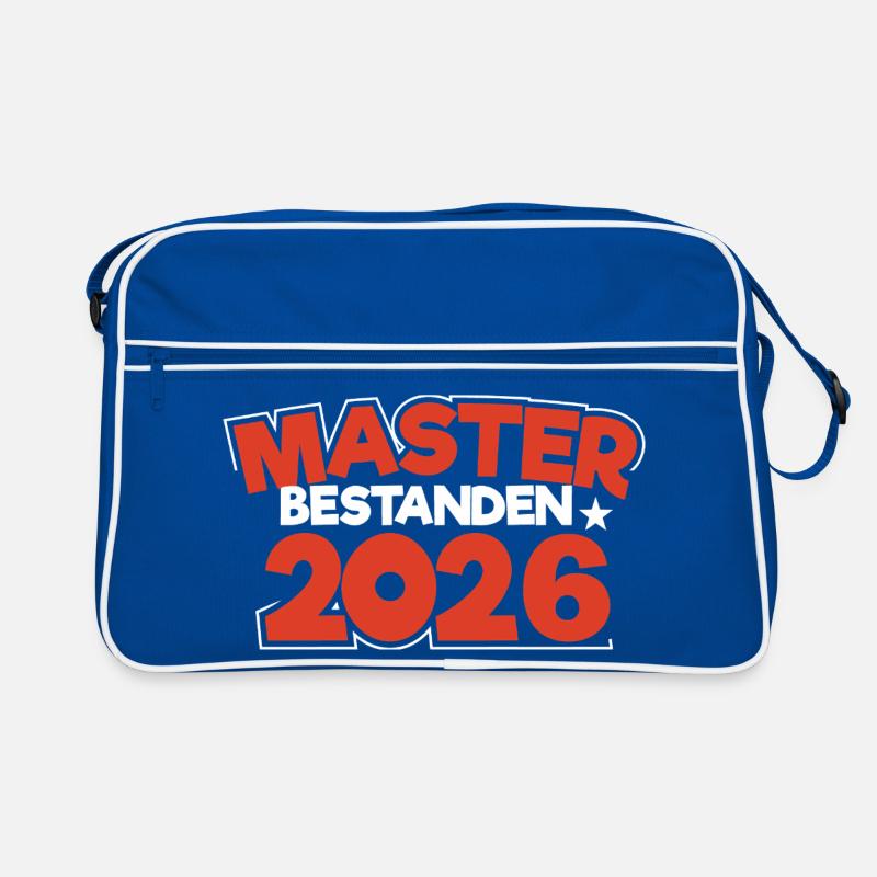 Master 2026 Masterabschluss Promotion Sponsion Retro Tasche