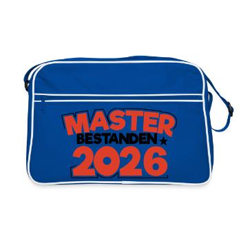 Master 2026 Master Doctorat Diplôme - Sac Retro - bleu/blanc - Devant