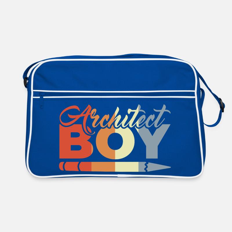 Funny Architect Kid Retro Bag