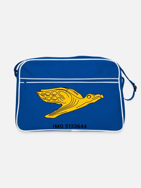 Gorch Fock - Albatros Marine Sailing Ship - Retro Bag - blue/white - Front