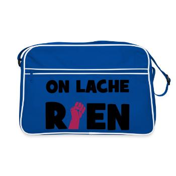 On lâche rien ! - Sac Retro - bleu/blanc - Devant