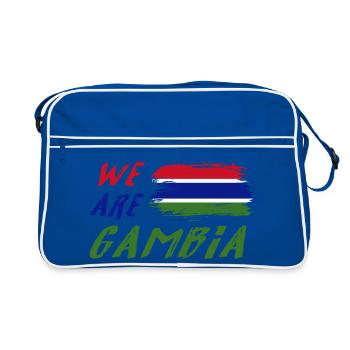 Nous sommes la Gambie - Sac Retro - bleu/blanc - Devant