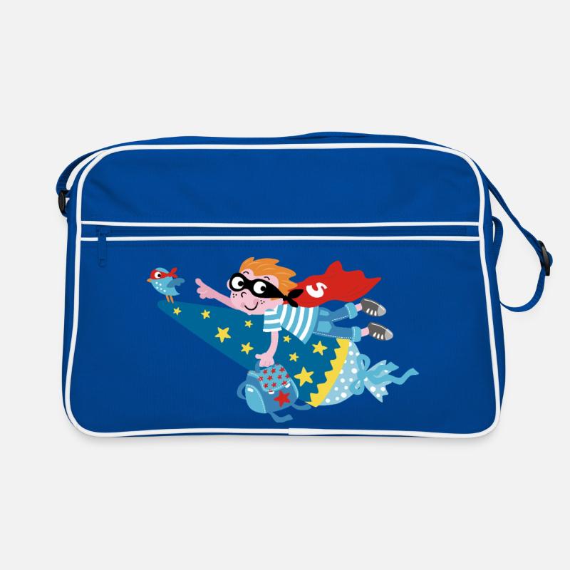 Superheld 2025! Hurra ich bin ein Schulkind! Retro Tasche