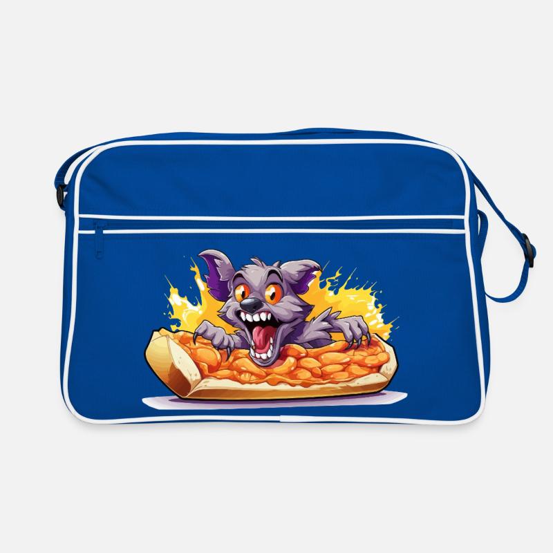 Feu de fromage monstre pizza Sac Retro
