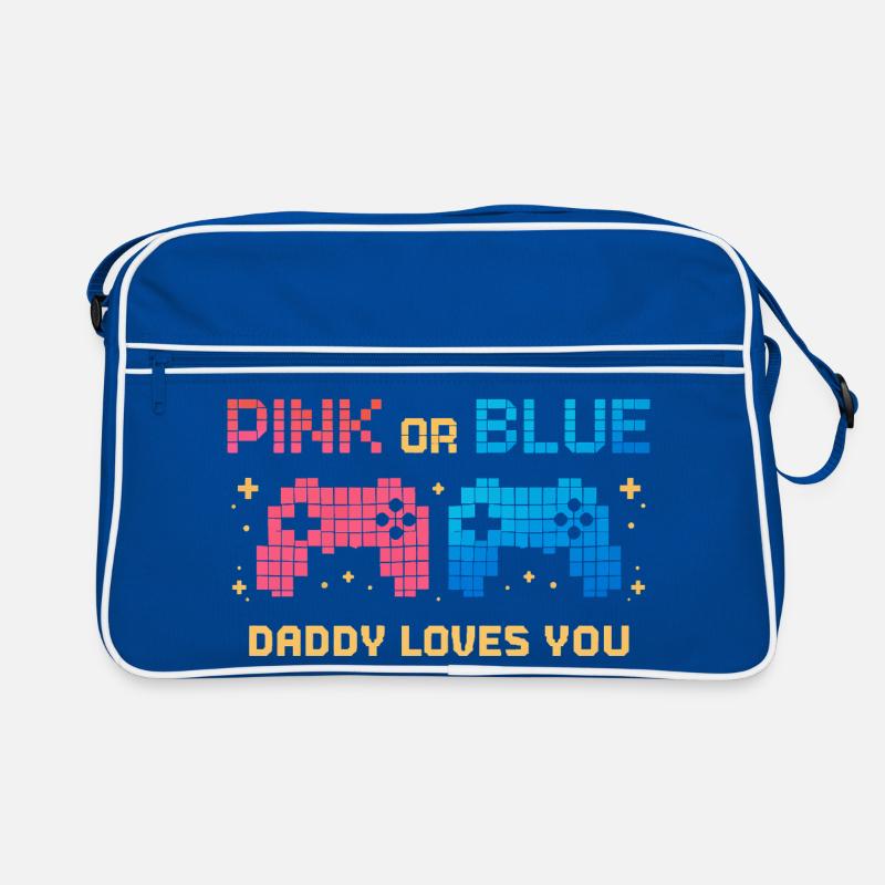 Pink or Blue Pixel Controller Retro Tasche