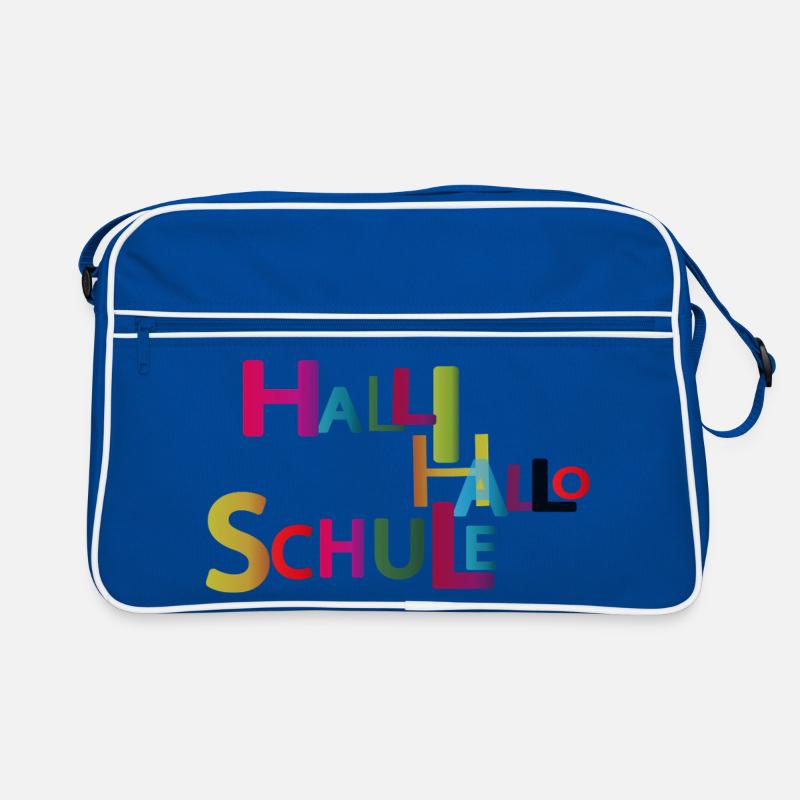 Halli Hallo Schule Retro Tasche