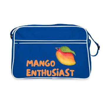 Graphique pour passionnés de mangues - Sac Retro - bleu/blanc - Devant