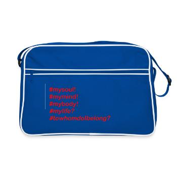 Soul Hashtag Collection - Retro Bag - blue/white - Front