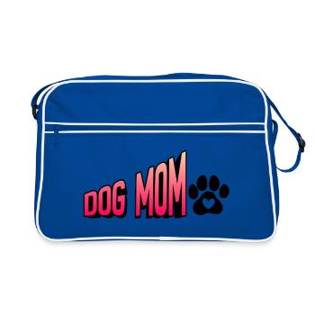 Maman chien - Sac Retro - bleu/blanc - Devant