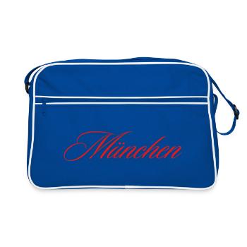 Munich - Sac Retro - bleu/blanc - Devant