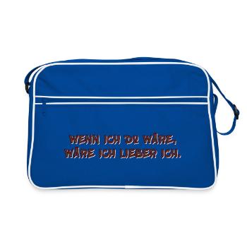 Si j’étais toi... - Sac Retro - bleu/blanc - Devant