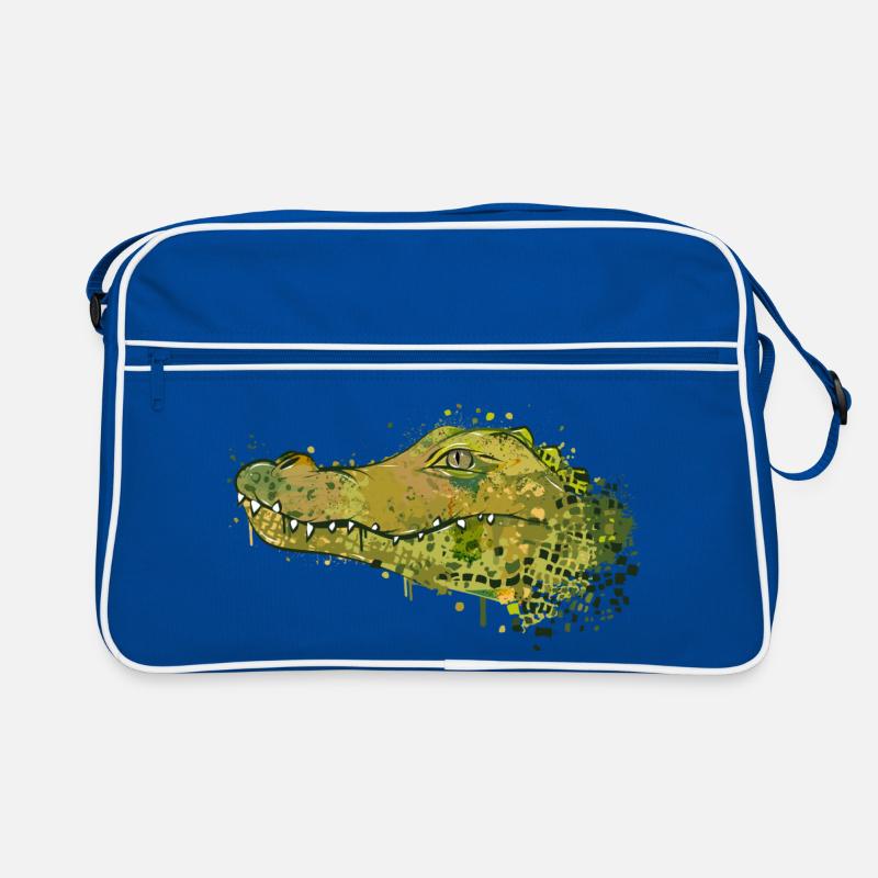 Crocodile Graffiti Retro Bag