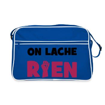 On lâche rien ! - Sac Retro - bleu/blanc - Devant