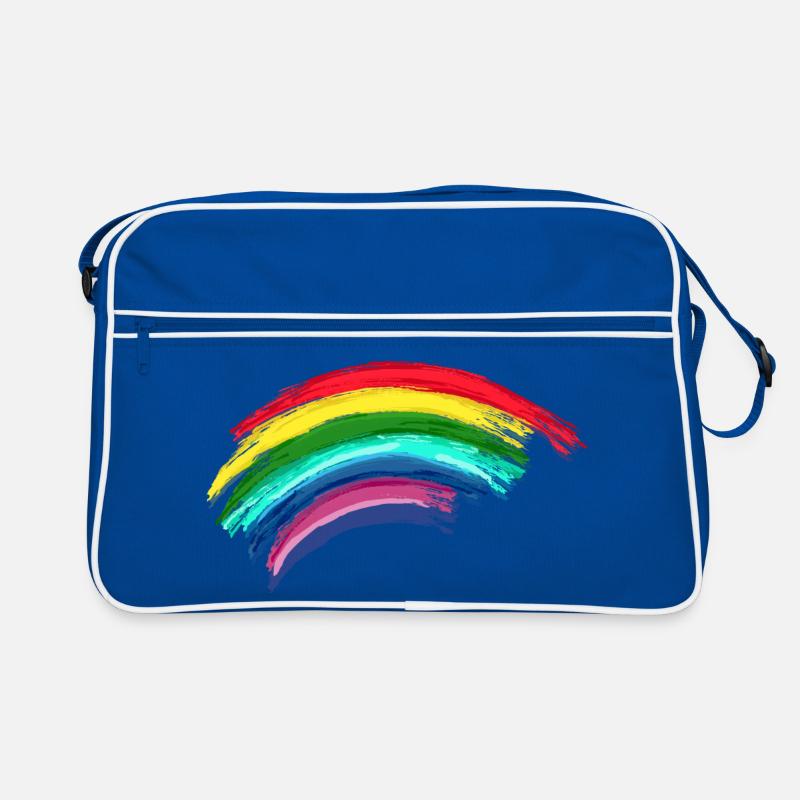 Rainbow Regenbogen Hope Retro Tasche