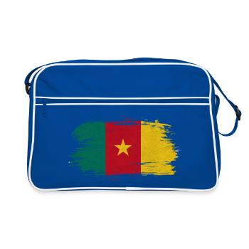 Drapeau Cameroun Vintage / Cadeau Douala Garoua - Sac Retro - bleu/blanc - Devant
