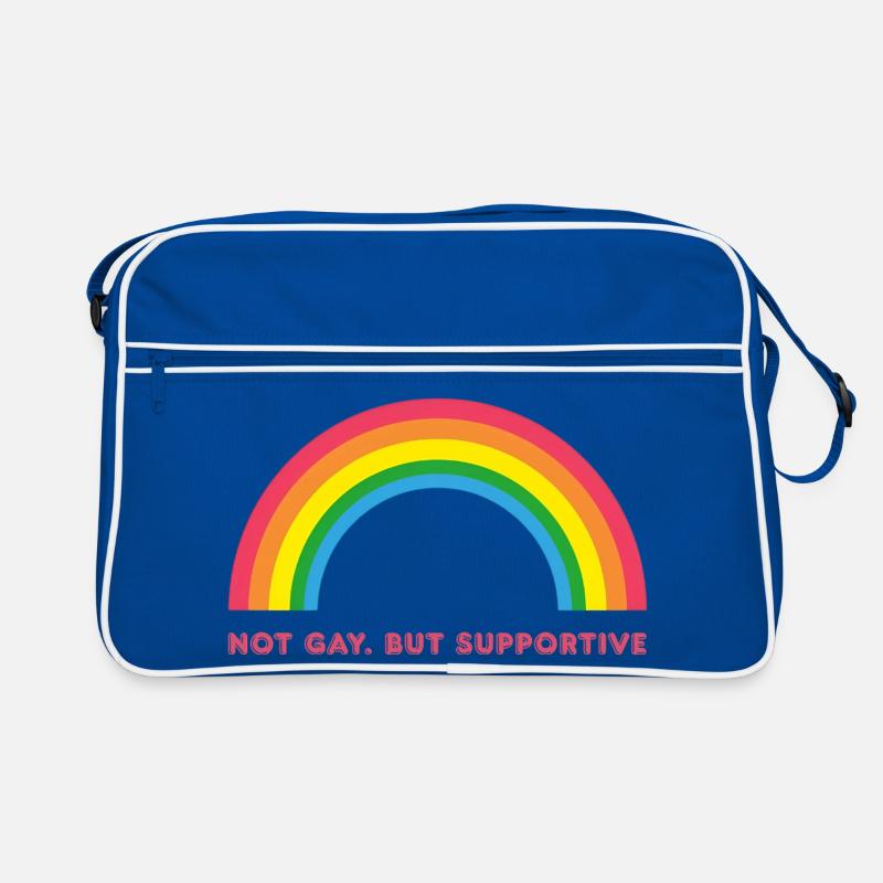 Vintage Retro Regenbogen Sterne – Supportive Retro Tasche