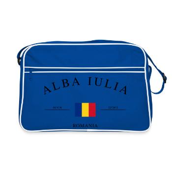 Baia Mare Romania – Holiday Souvenir & Gift - Retro Bag - blue/white - Front